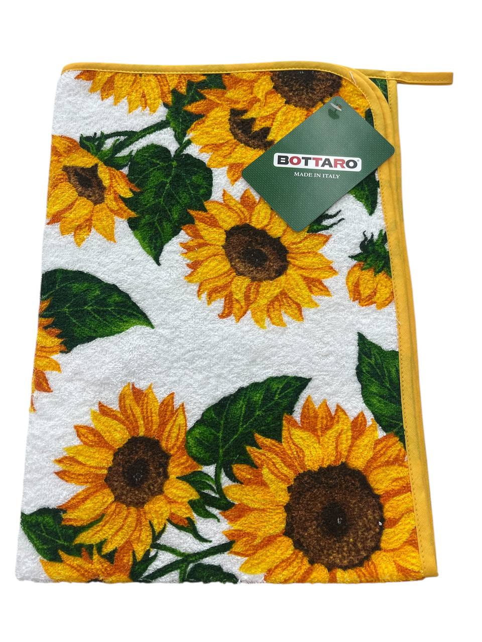 Strofinaccio in spugna di cotone 50x70cm Girasole giallo