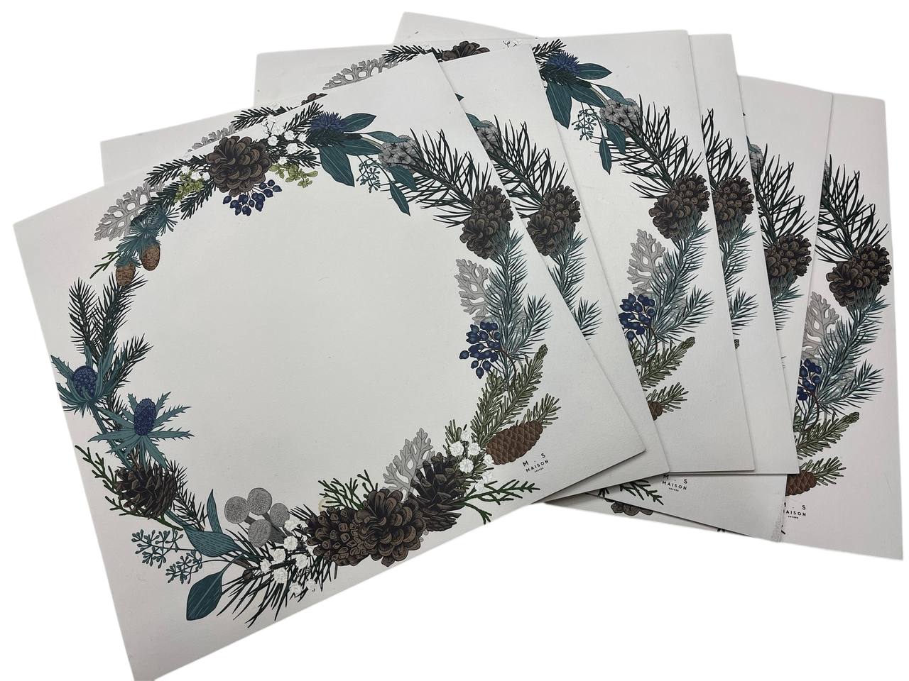 6 sottopiatti in vinile green