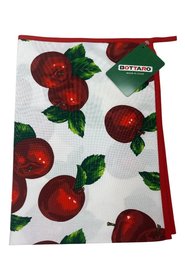 strofinaccio in cotone 50x70cm mela rossa