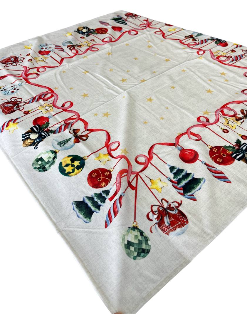 Centrotavola 95x95cm in velluto Christmas