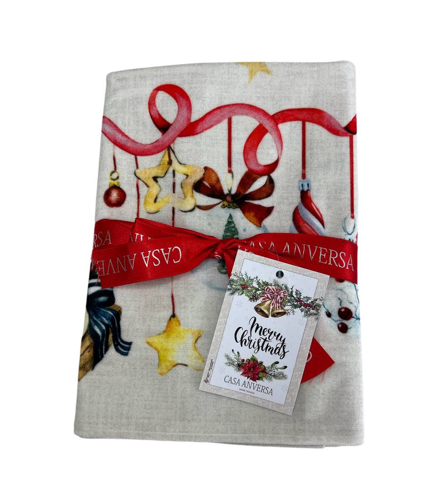 Centrotavola 95x95cm in velluto Christmas