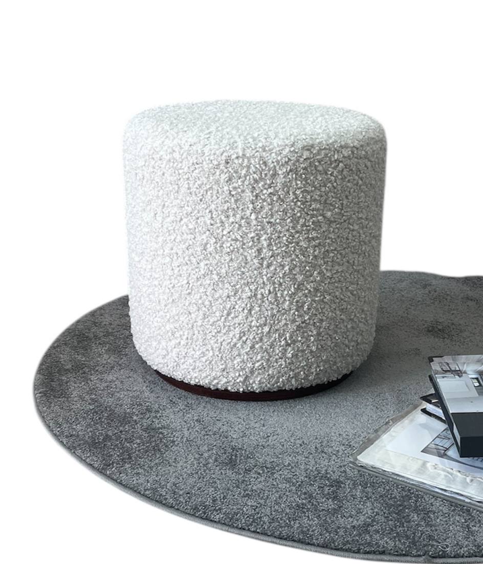 Pouf rotondo Club naturale