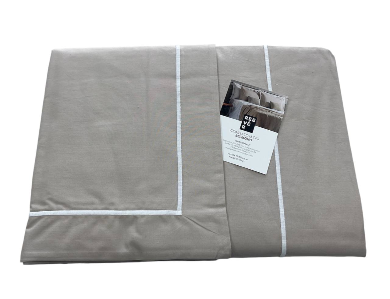 Completo lenzuola Matrimoniale percalle 100% cotone  Belmond