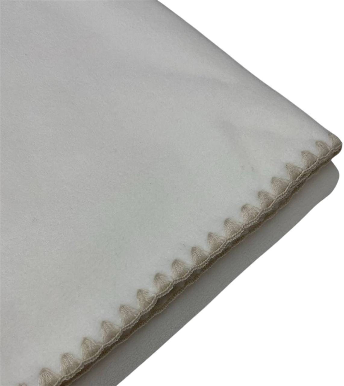 Coperta plaid in pile lettino 105x150cm beige