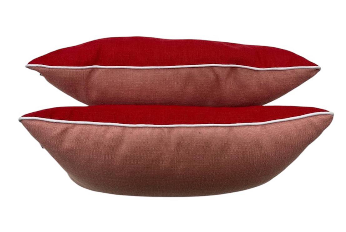 Coppia cuscini arredamento rettangolare 30x50cm Paco
