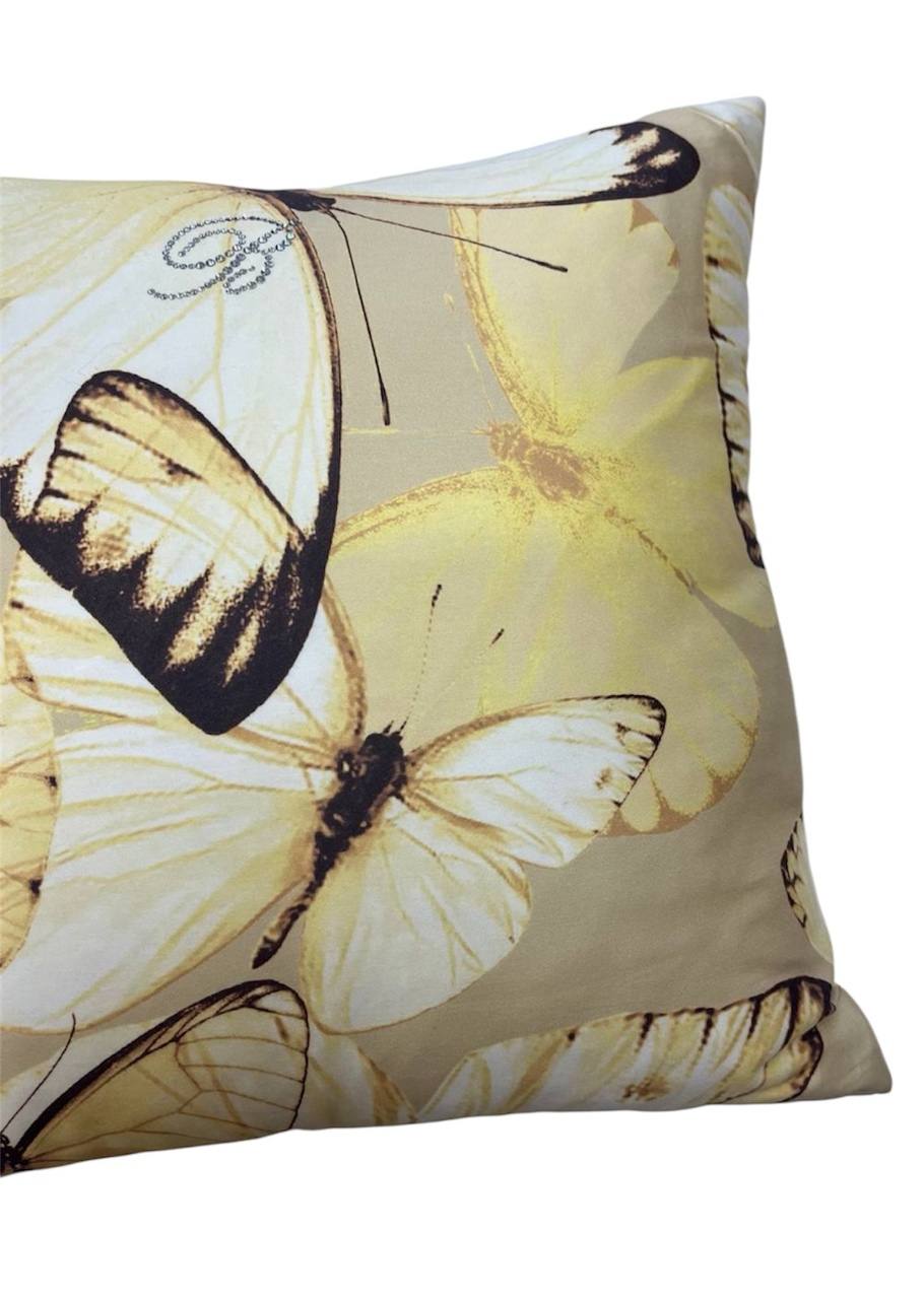 Cuscino arredo 42x42cm Occhi Blu farfalle
