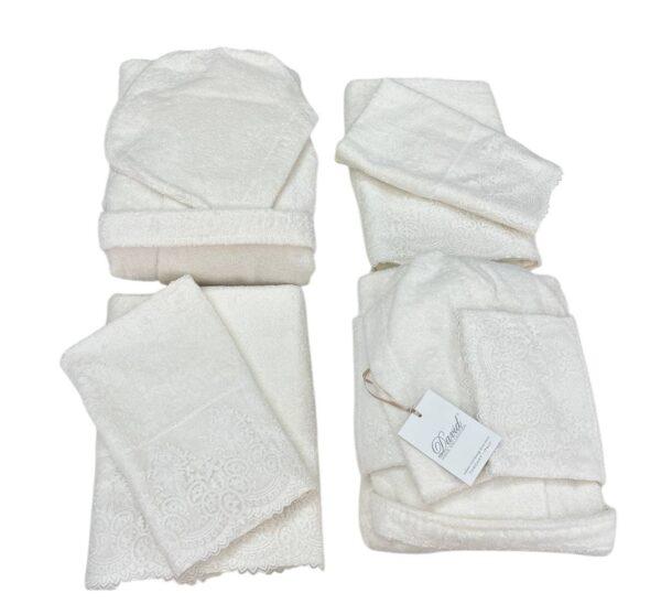 Completo bagno 6 pezzi Regina Latte