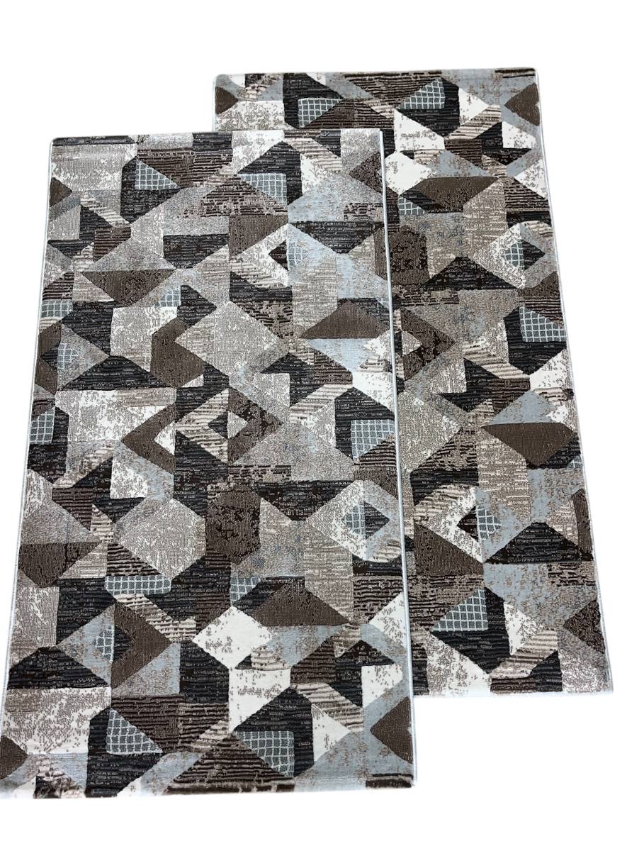 Coppia (2) Tappeti 60x110cm MAR015 beige