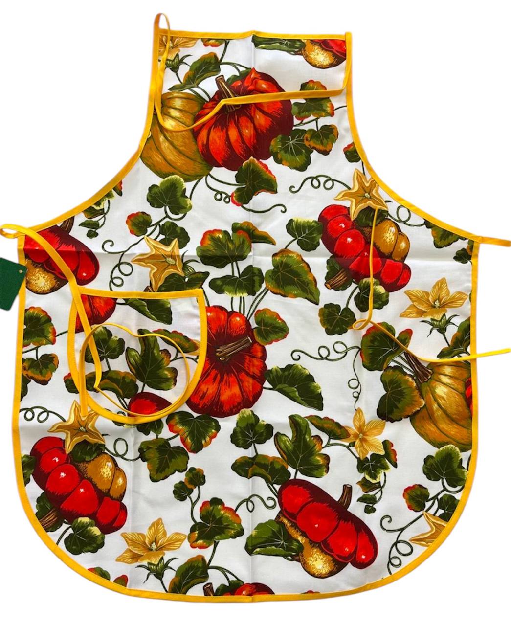 Grembiule con Pettorina Kurbis Zucca Gialla