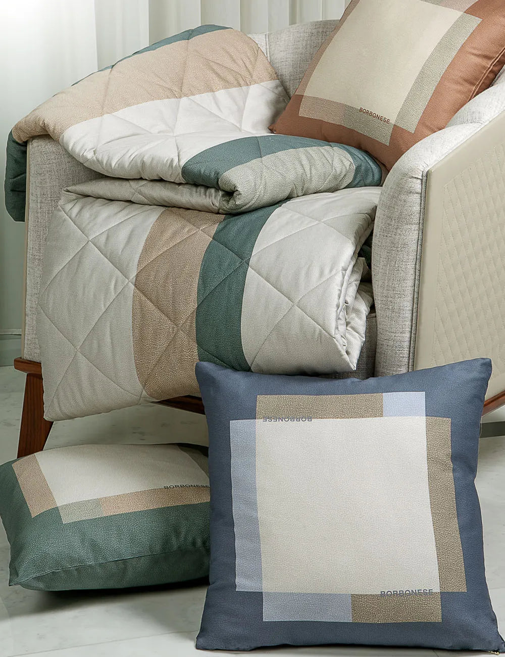 Cuscino arredo 45x45cm Metropolis Salvia