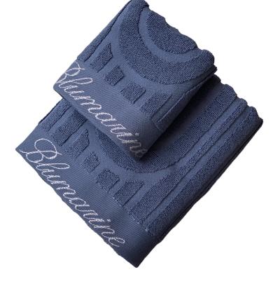 Coppia asciugamani  Monogram spugna viso + ospite