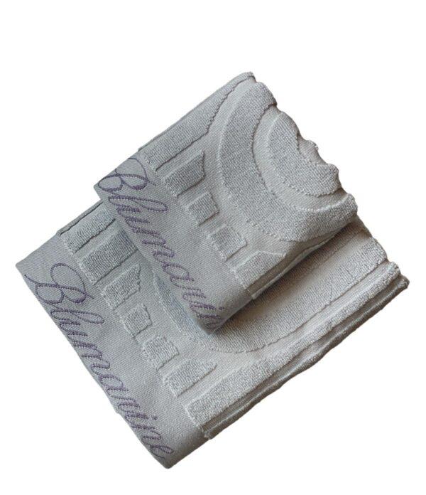 Coppia asciugamani  Monogram spugna viso + ospite