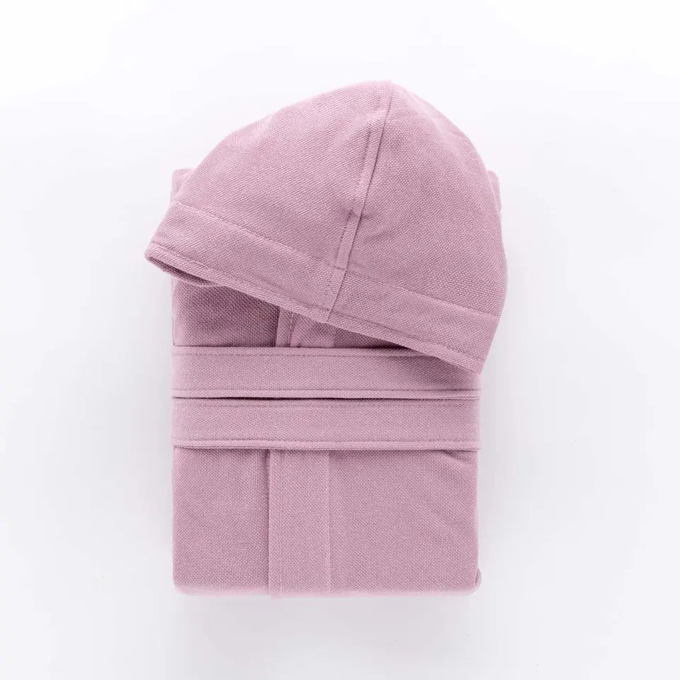 Accappatoio in micro spugna Wimbledon Malva XXL