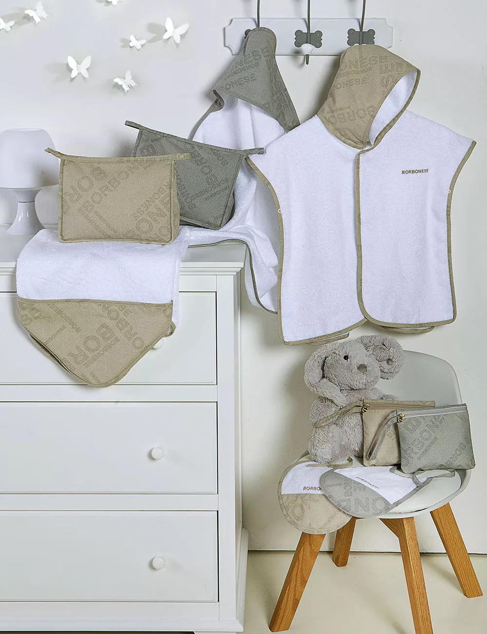 Kids Triangolino in spugna Jet Set Nocciola