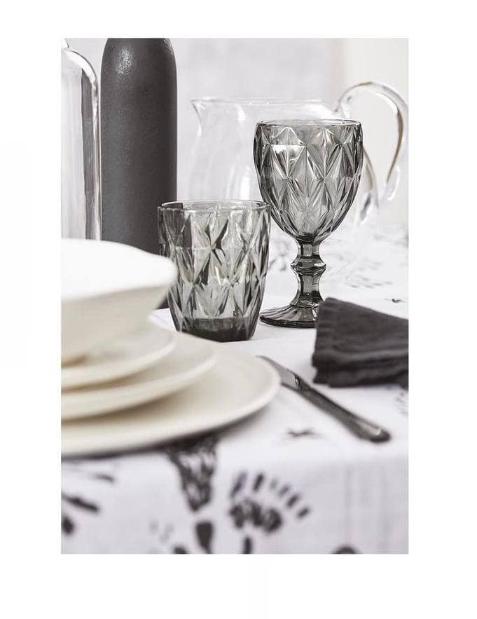 Set bicchieri in pasta di vetro art. Murano colore Grigio