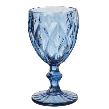 Set bicchieri in pasta di vetro Murano Azzurro