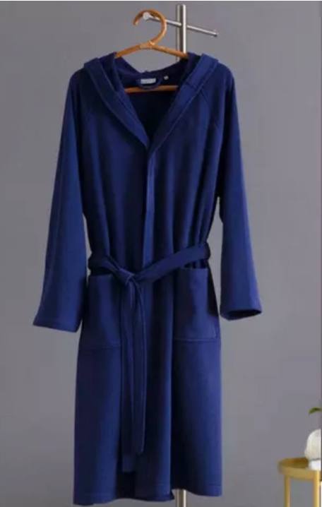 Accappatoio  Wimbledon  Navy  in micro spugna di cotone