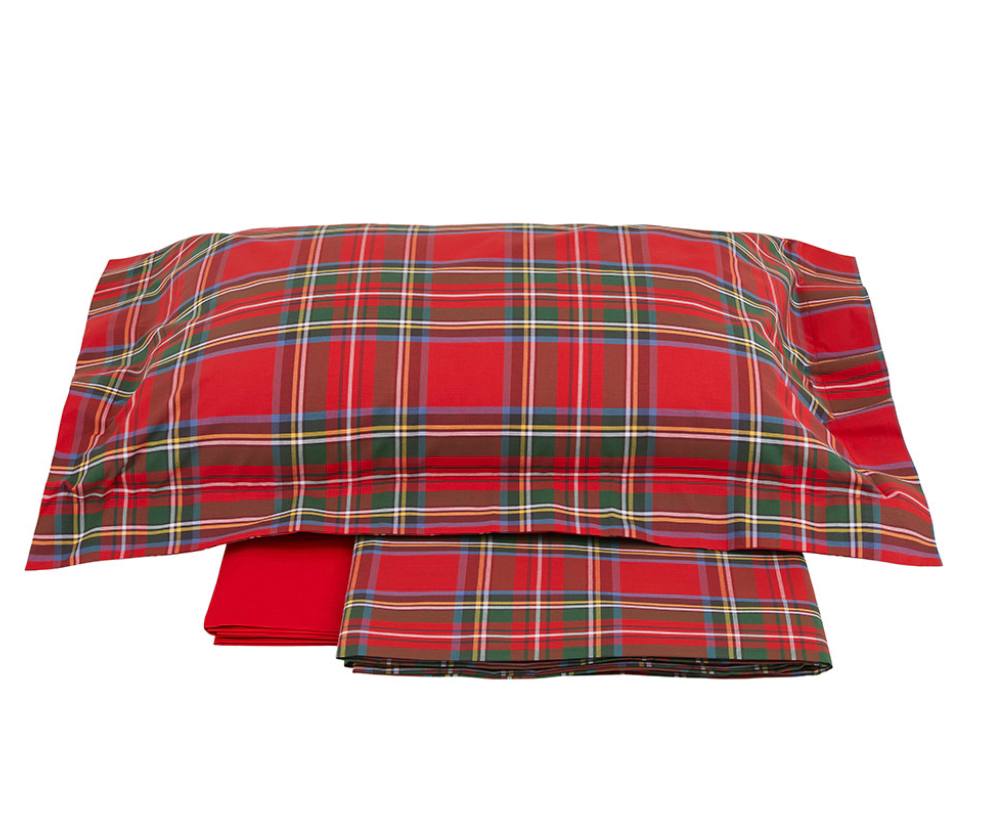 Completo letto 1 piazza Clan rosso/verde