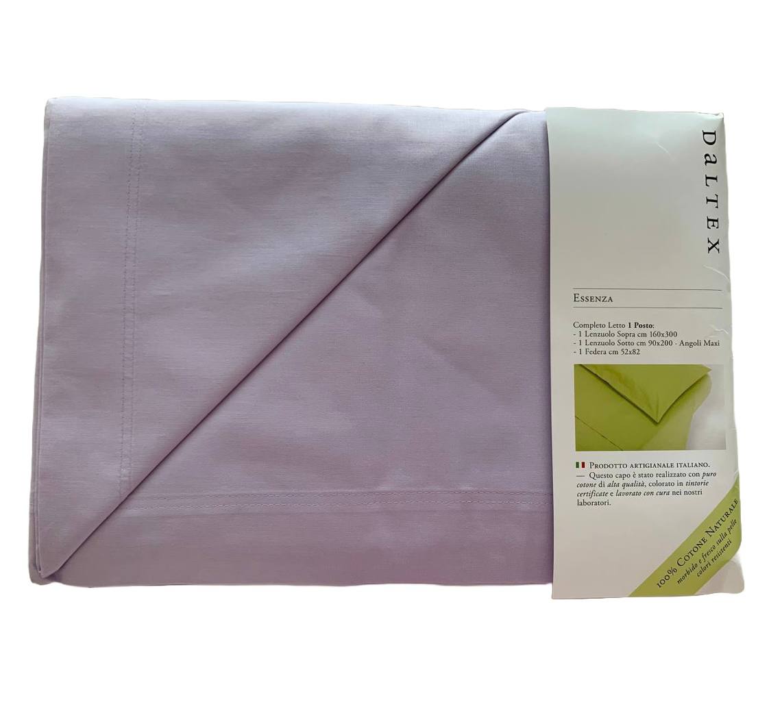 Completo lenzuola Essenza 1 piazza 100% cotone