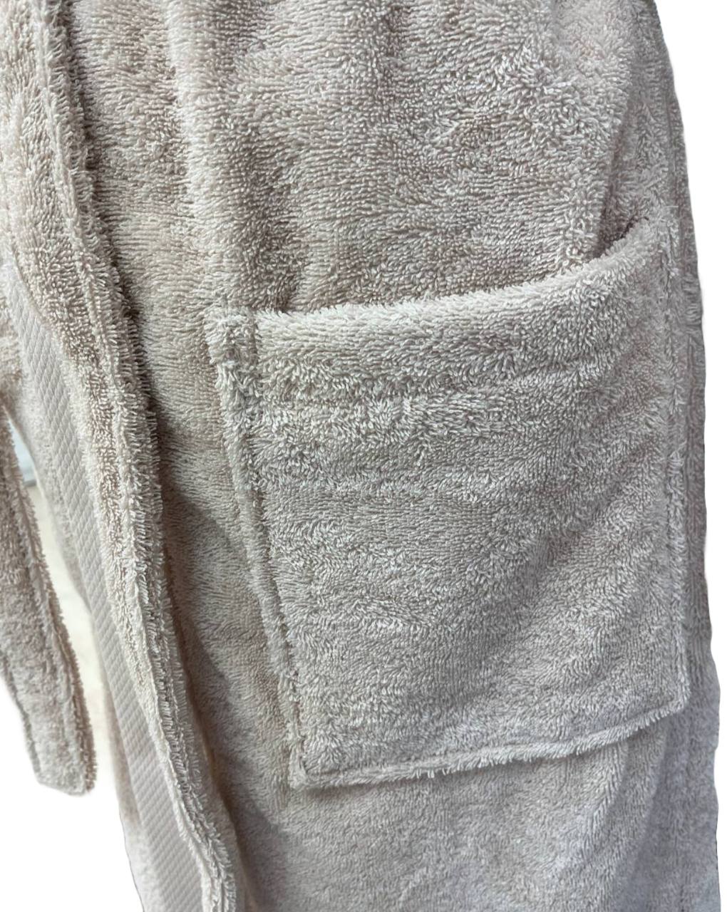 Accappatoio in spugna di cotone Benessere Beige