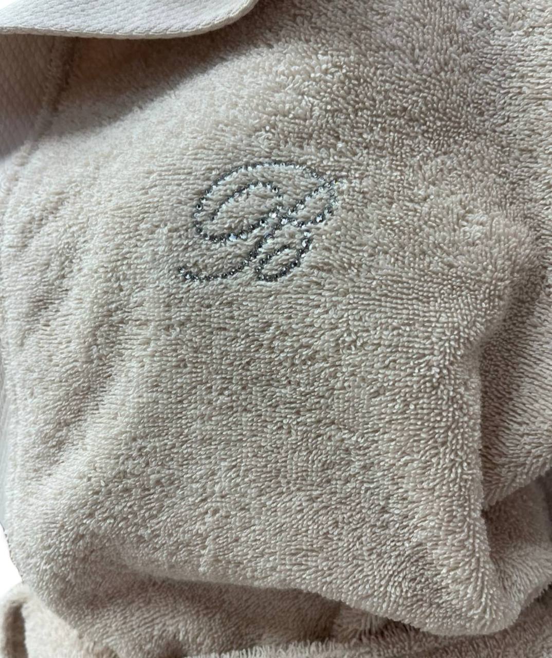 Accappatoio in spugna di cotone Benessere Beige