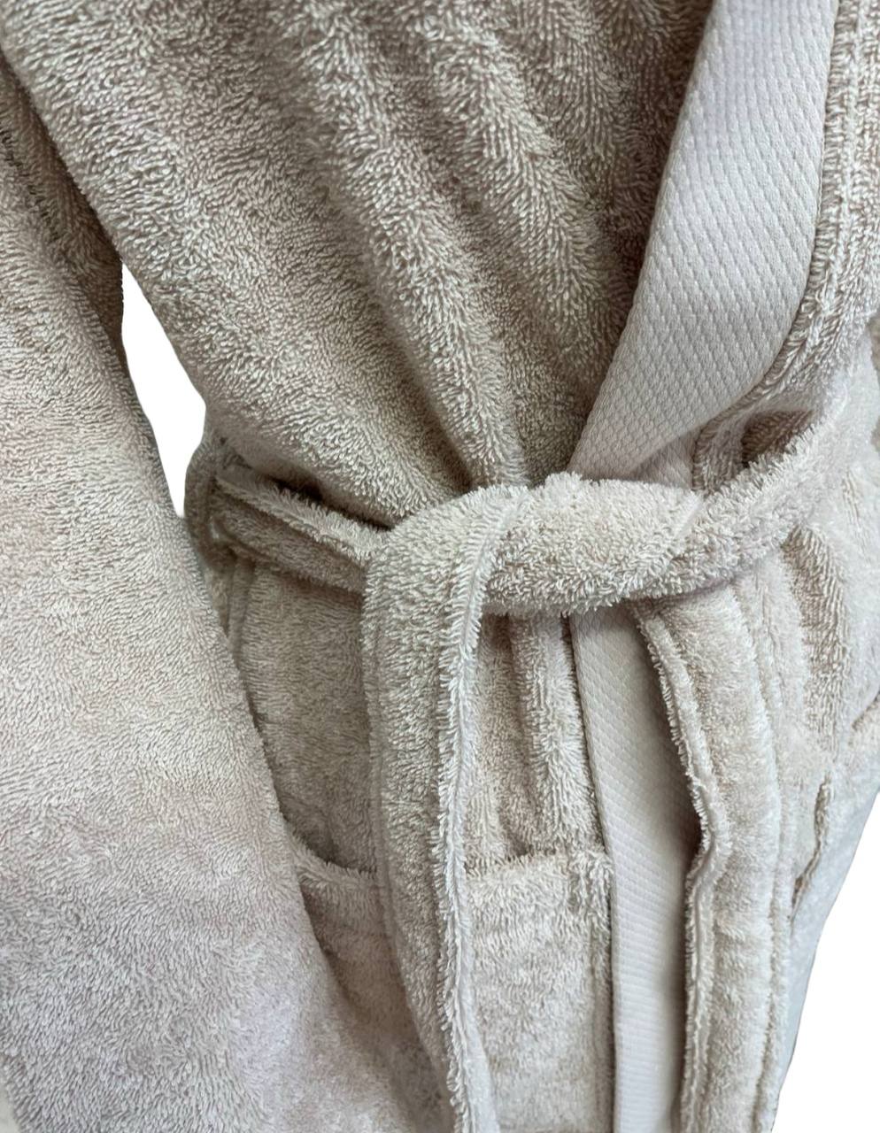 Accappatoio in spugna di cotone Benessere Beige