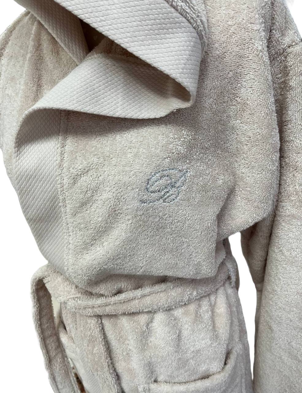 Accappatoio in spugna di cotone Benessere Beige