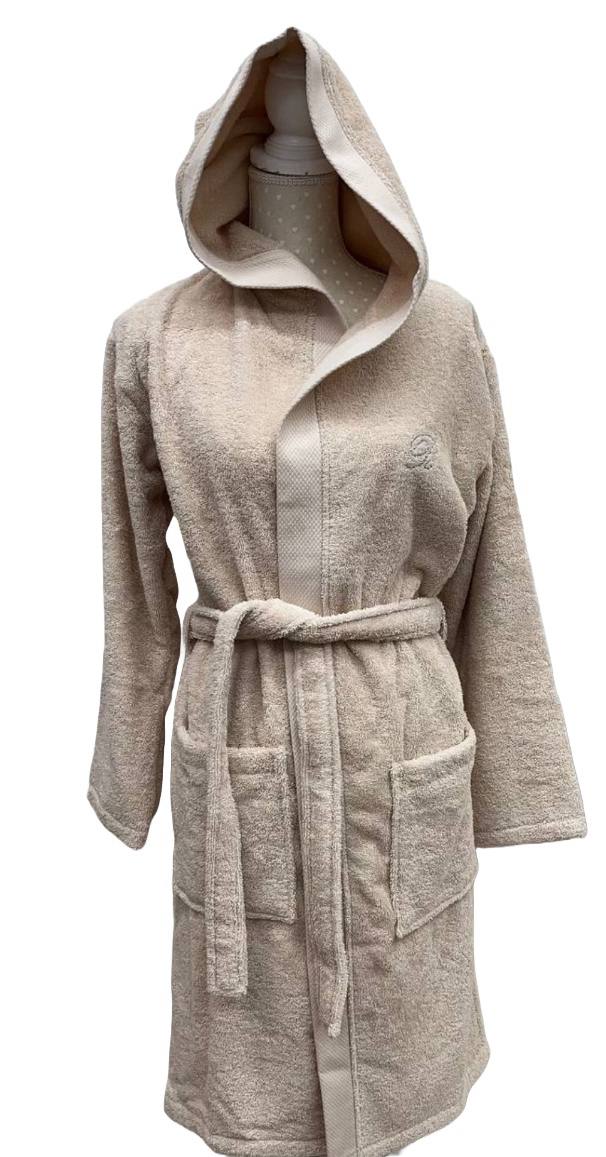 Accappatoio in spugna di cotone Benessere Beige