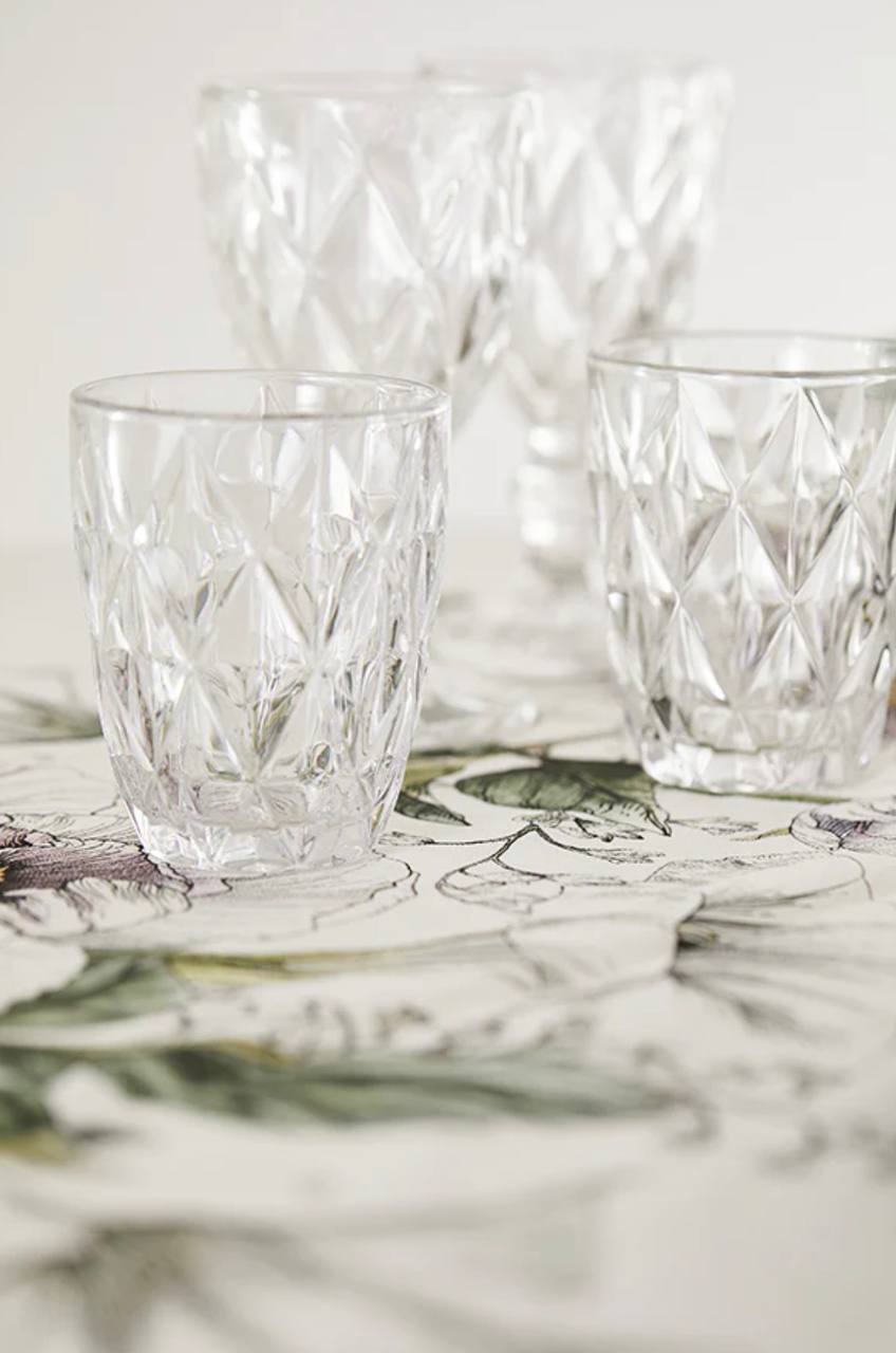 Set bicchieri in pasta di vetro art. Murano colore Cristallo