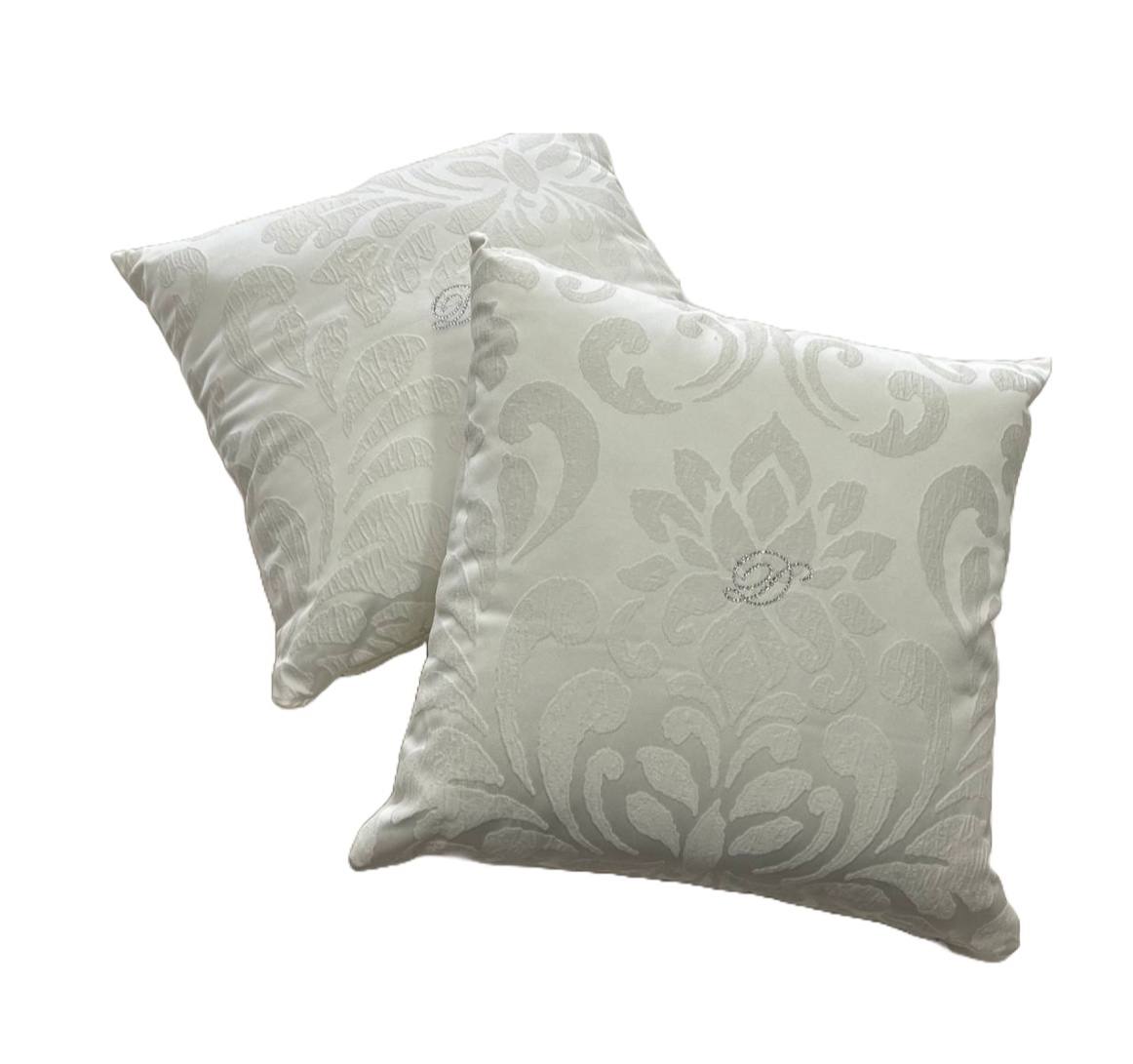 Coppia cuscini arredo Emma Latte