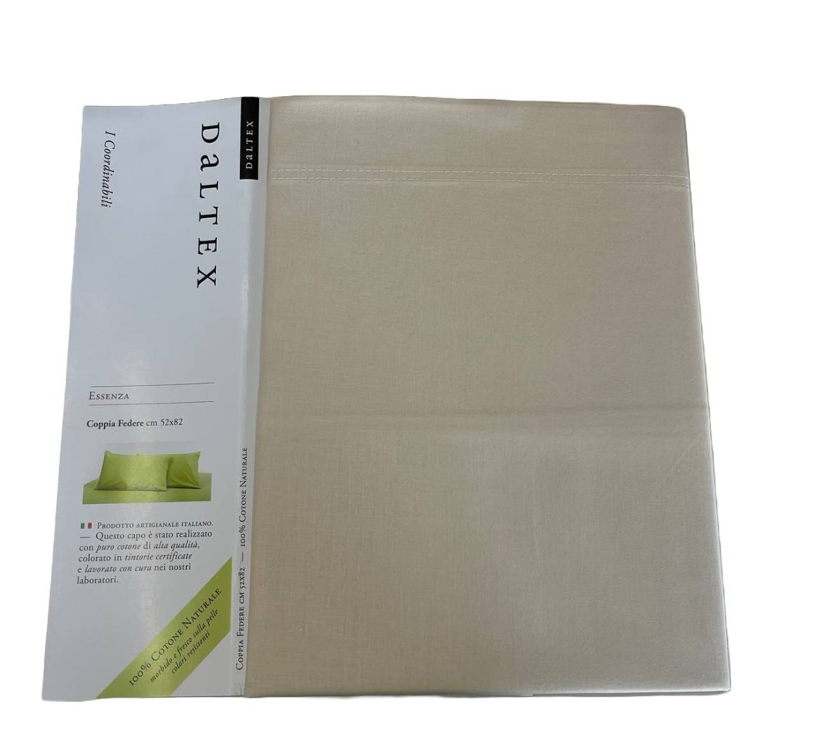 Coppia federe cm 52x82cm 100% cotone Essenza