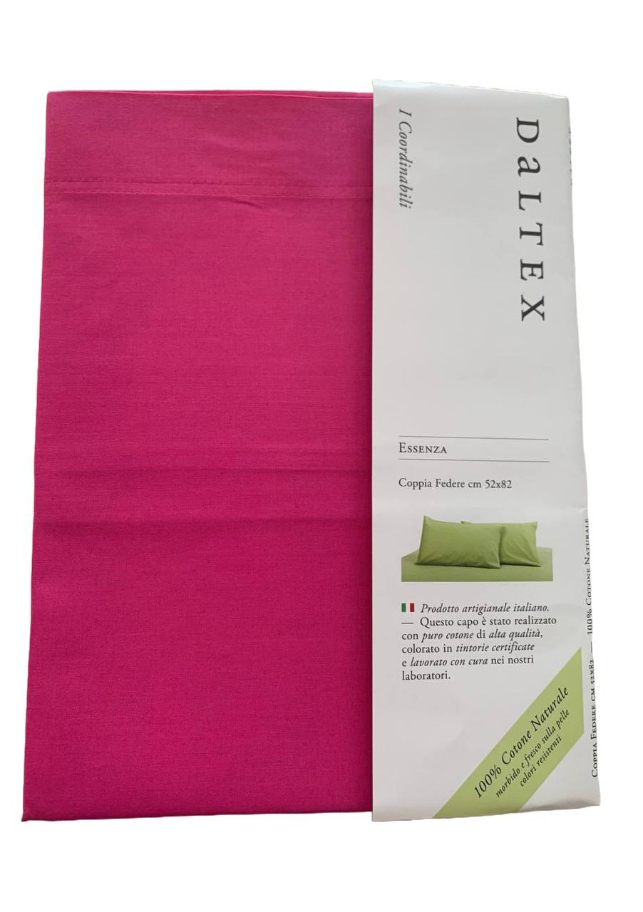 Coppia federe cm 52x82cm 100% cotone Essenza