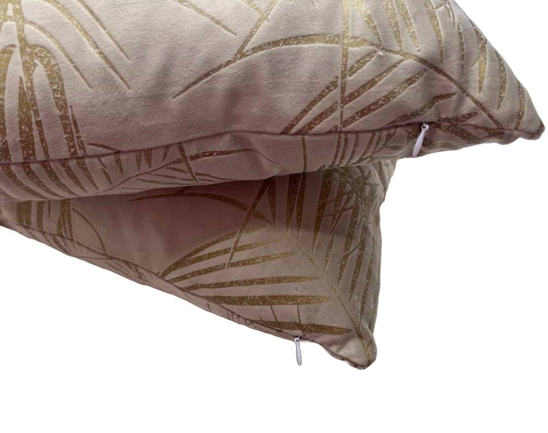 Coperta Matrimoniale+ coppia cuscini in velluto Fiaba Sabbia