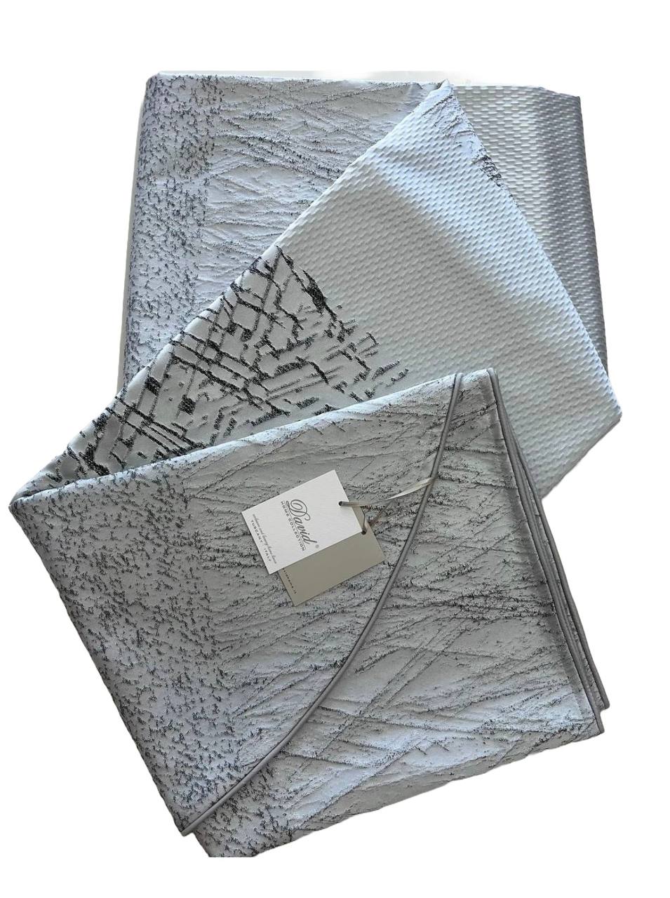 Coordinato letto Coperta+ completo lenzuola+ coppia cuscini arredo Tokio Nero