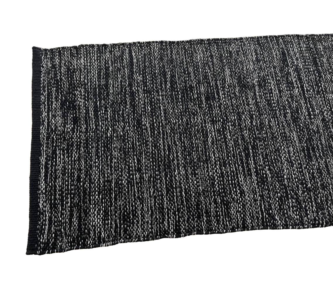 Tappeto in cotone Carola Nero