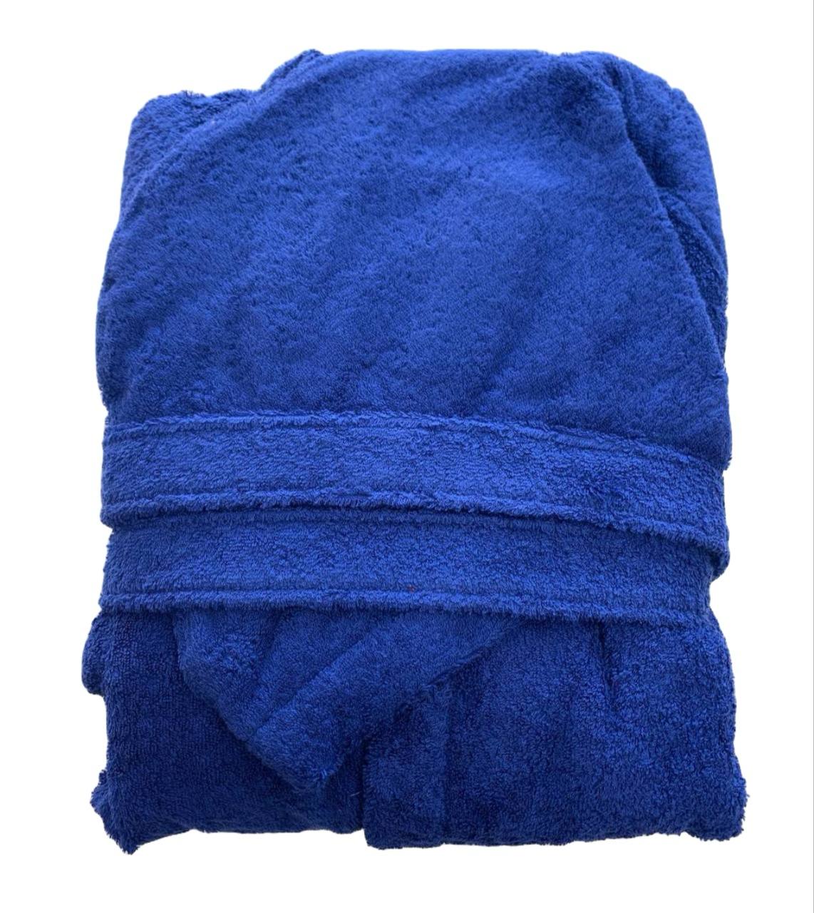 Accappatoio in spugna Giada Blu taglia S