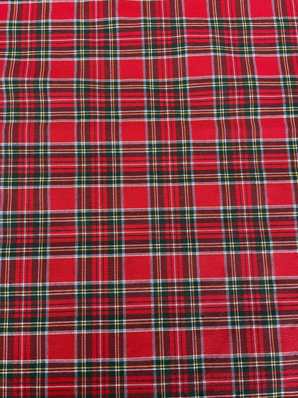 Tovaglia da tavola Tartan 150x300cm Rosso