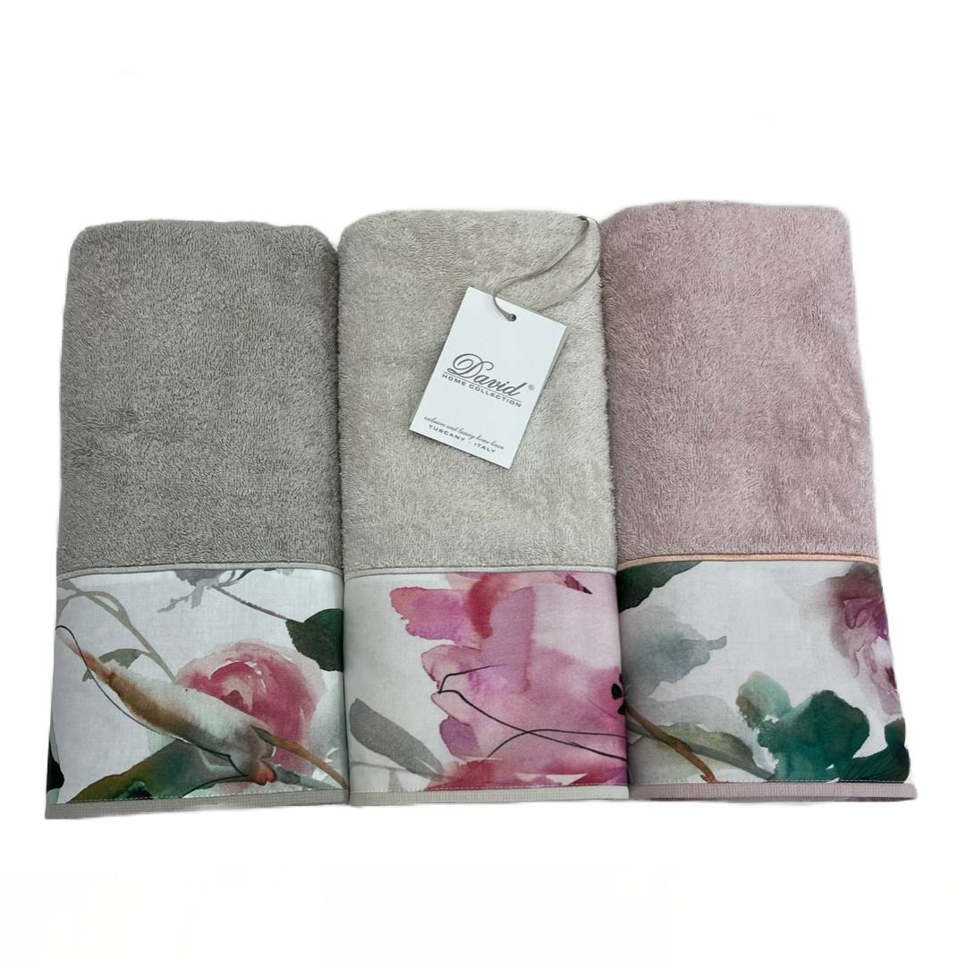 Set asciugamani 3+3 viso ed ospite Zoe